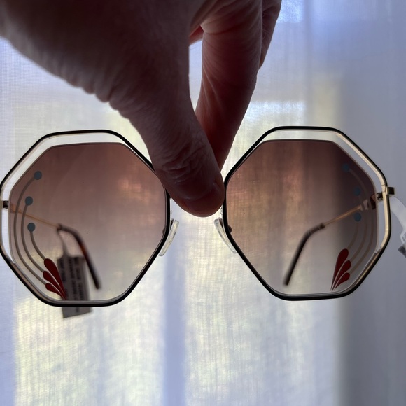 CHLOÉ Havana 58MM Hexagon Sunglasses New main image 10